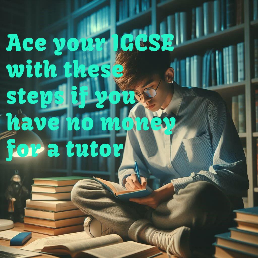 Ace your IGCSE with these steps if you have no money for a tutor